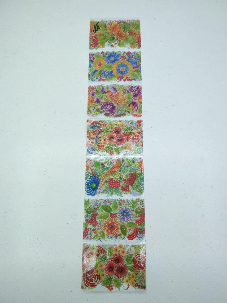 Термоетикетки для великодніх 7 яєць "Петриківка" (100 шт), фото 1