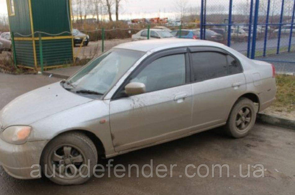 Дефлекторы окон (ветровики) Honda Civic 6 1995-2001 sedan+hatchback+combi, VL - Cobra Tuning, H11895 - фото 2 - id-p1149437960