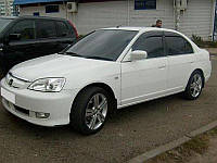 Дефлекторы окон (ветровики) Honda Civic 7 sedan 2001-2005, VL - Cobra Tuning, H10401