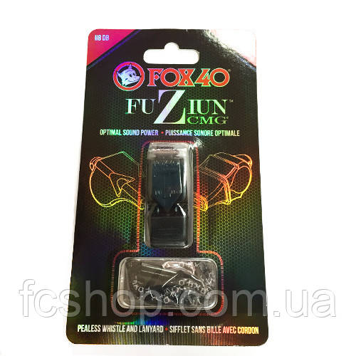 Свисток з ремінцем на шию FOX 40 Original Whistle Fuziun CMG 8603-0008, Чорний, Розмір (EU) — 1SIZE