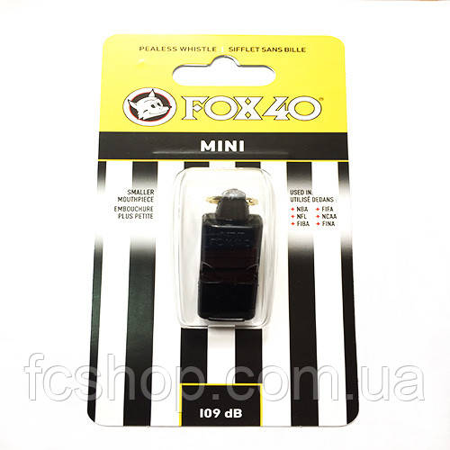 Свисток FOX 40 Original Mini Whistle Official 9800-0008, Чорний, Розмір (EU) — 1SIZE