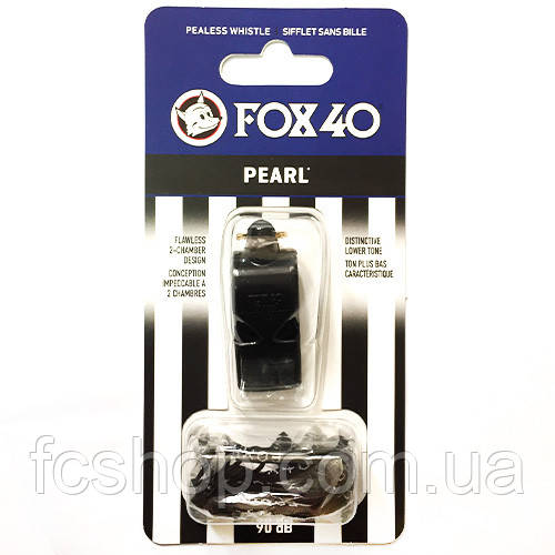 Свисток FOX 40 Original Whistle Pearl Official 9717-0008, Чорний, Розмір (EU) — 1SIZE