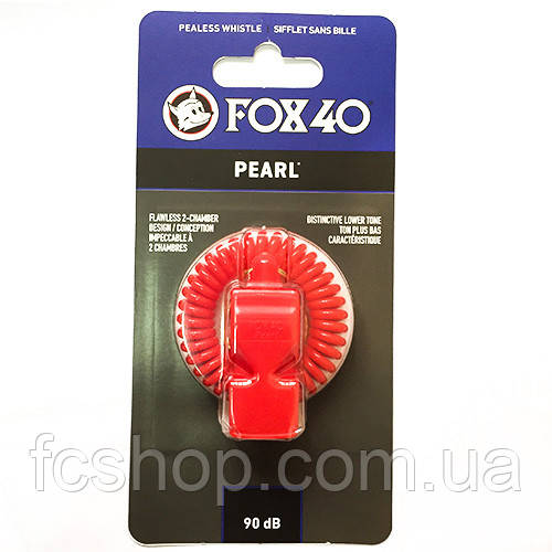 Свисток FOX 40 Original Whistle Pearl Safety 9702-0105, Червоний, Розмір (EU) — 1SIZE