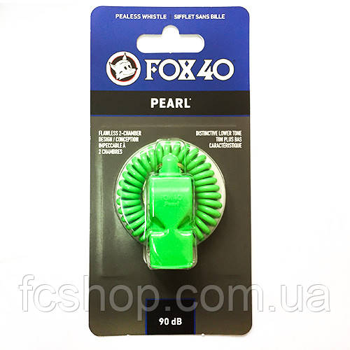 Свисток FOX 40 Original Whistle Pearl Safety 9702-1405, Зелений, Розмір (EU) — 1SIZE