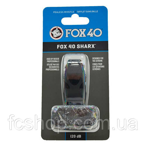 Свисток FOX 40 Whistle Official Sharx Safety 8703-2008, Чорний, Розмір (EU) — 1SIZE