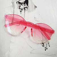 Детские безоправные солнцезащитные очки розовый градиент