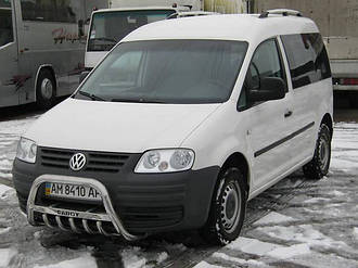 Захист переднього бампера (кенгурятник, бугель, дуга) Volkswagen Caddy 2004-2010 г.