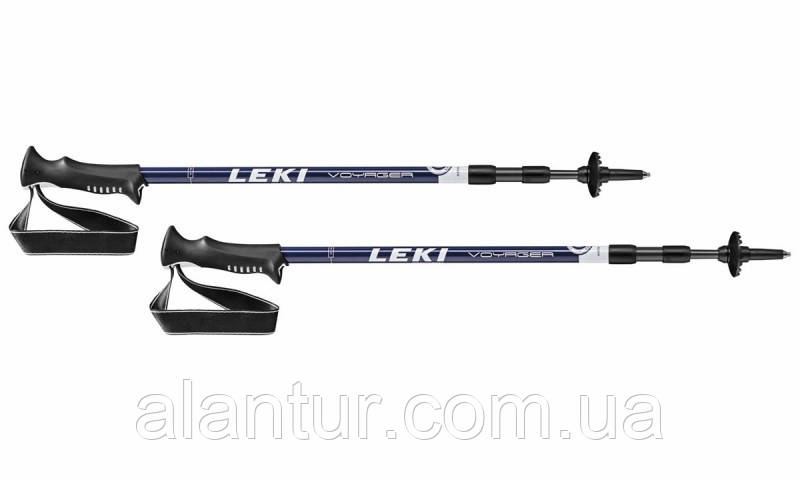 Трекінгові палиці Leki Voyager, 3-секційні, алюміній HTS 6.0, 110-145 см, фото 1