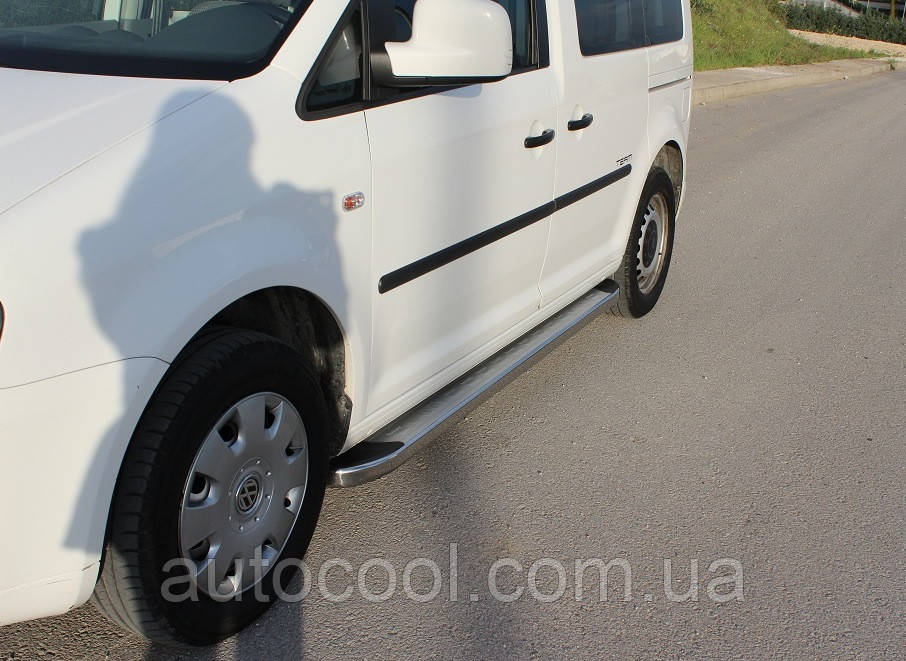 Бічні пороги (площа) Volkswagen Caddy 2010+ г, фото 1