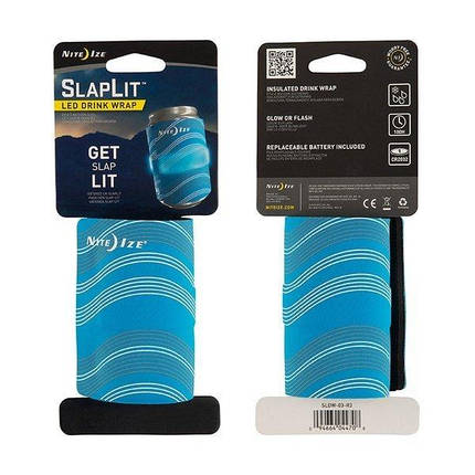 Nite Ize - SlapLit™ LED Drink Wrap - Blue - SLDW-03-R3 (для страйкболу), фото 1