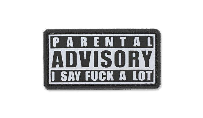 4TAC - PVC Patch - Parental Advisory I Say F**k a Lot (для страйкболу), фото 1