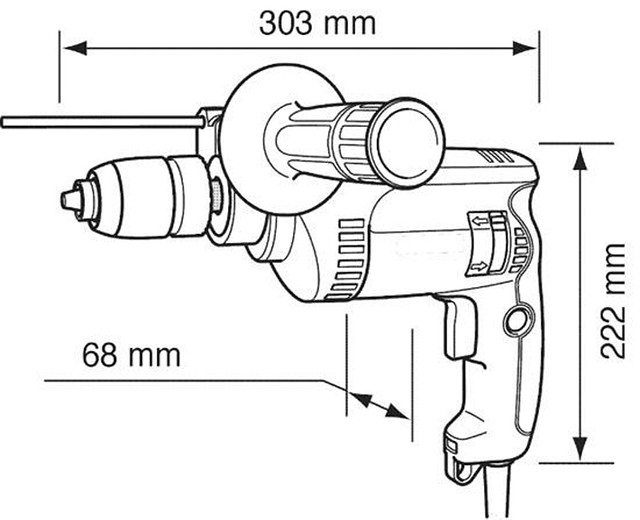 Ударная электродрель Makita HP1640 - фото 2 - id-p12788462