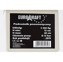 Домкрат пневматичний Euro Craft - 3.5 тонн - виліт 40 див., фото 3