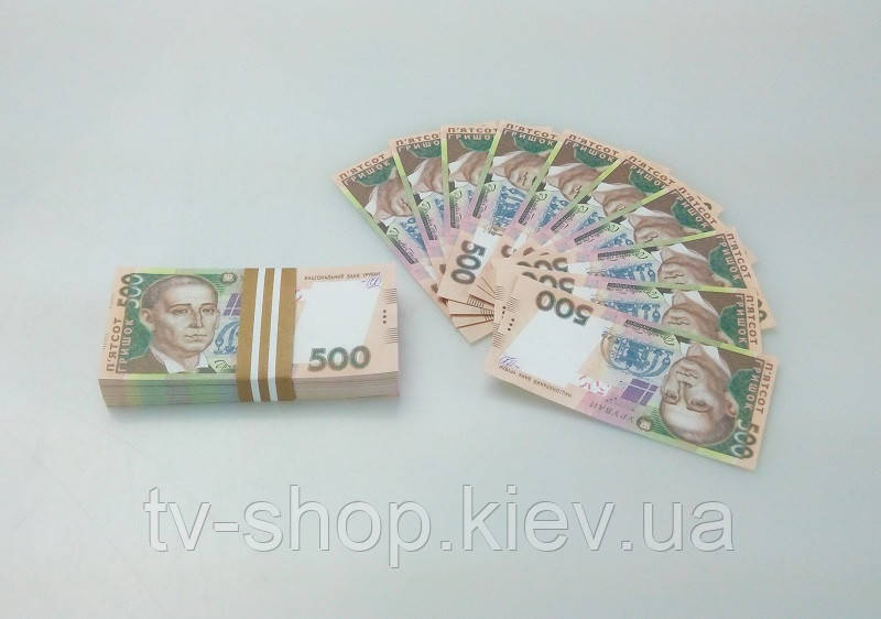 Пачка 500 євро, гривен,баксів мініконфеті, фото 1