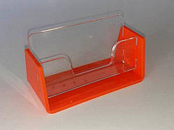 Візитниця одинарна. Двоелементна. (аріл 3 мм) + жовтогаряча основа 3 мм.)