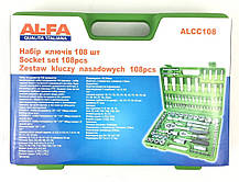 Набір інструментів AL-FA ALCC108 - 108 елементів в кейсі, фото 2