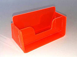 Візитниця одинарна. Двоелементна. Флуоресцентий червоний аріл 3 мм. WiS-130