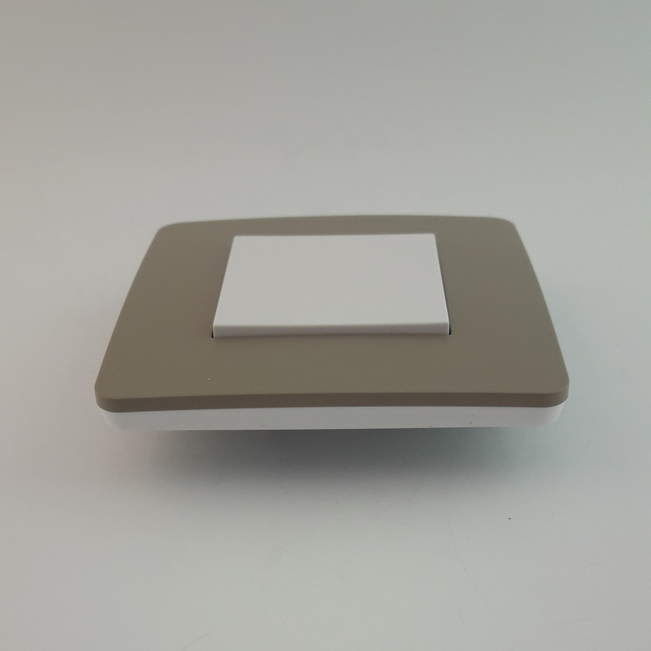 Рамка 1 постова Studio Color, пісочний/білий, 2 модулі