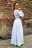 Жіноча вишита сукня білим по білому "Весільна", фото 3