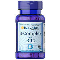 B-Complex and B-12 Puritan's Pride, 180 таблеток
