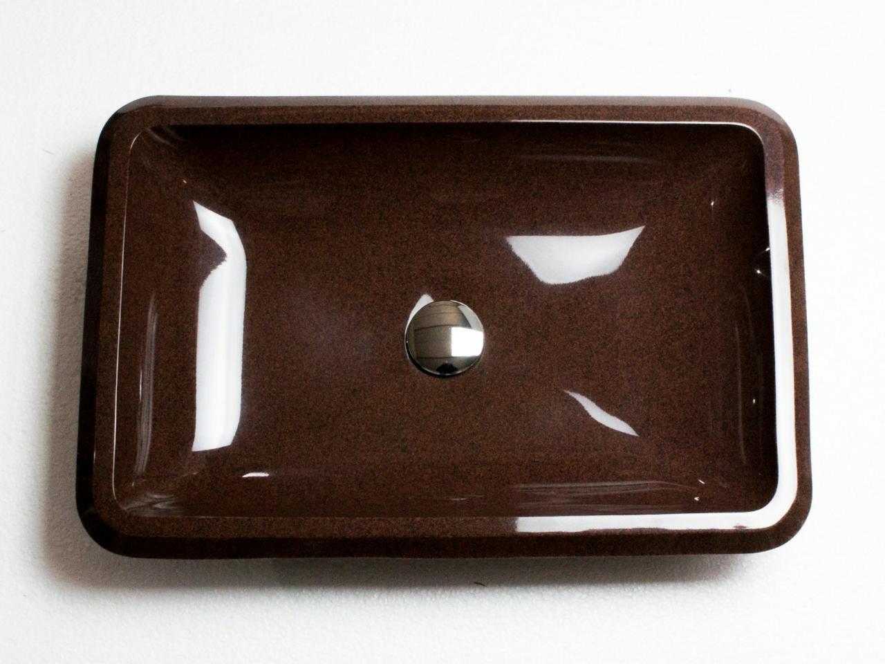 ВРІЗНИЙ УМИВАЛЬНИК ADAMANT PLAIN 590Х390 BROWN