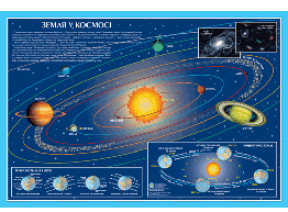 Земля у космосі карта стінна 65х45см укр картон