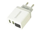 Зарядний пристрій адаптер 220 В CX Original з 2 USB і LED-дисплеєм, фото 3