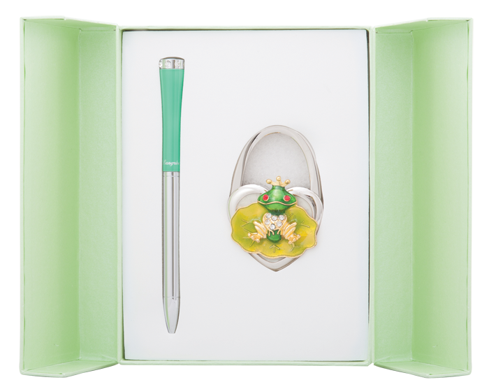 Набір подарунковий LS.122027-04 Fairy ручка кулькова+гачок для сумки зелений LANGRES