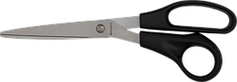 Ножиці 210мм BM.4529 для шульги офісні асиметричні ручки, чорні (12/144)