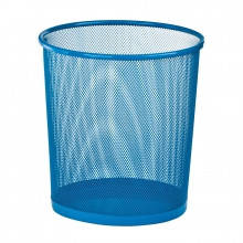 Корзина для паперів металева ZB.3126-02 кругла синя d295х280мм (1/12)
