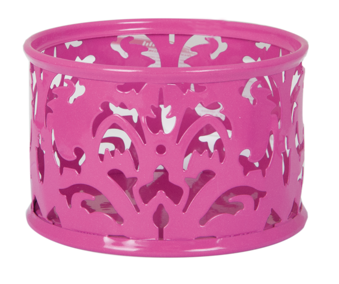 Підставка для скріпок BM.6222-10 “Barocco” 85х53мм металева рожева (12), фото 1