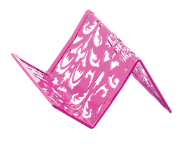 Підставка для візиток металева BM.6226-10 “Barocco” 100x97x47мм рожева (12)