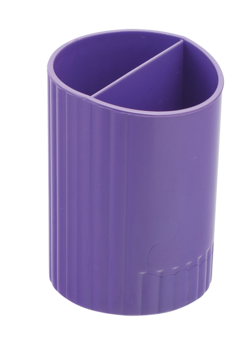 Стакан для письмового приладдя ZB.3000-07 SFERIK круглий на 2 відділення фіолетовий (4), фото 1