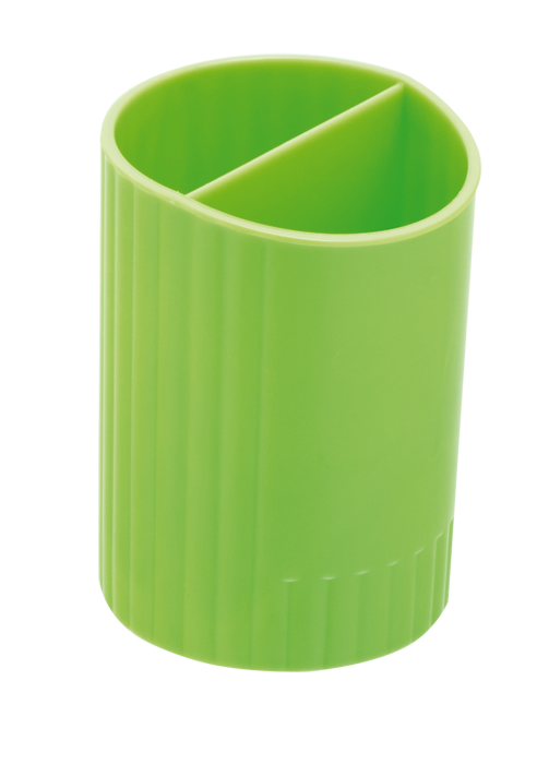 Стакан для письмового приладдя ZB.3000-15 SFERIK круглий на 2 відділення салатовий (4), фото 1