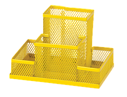 Прибор настільний ZB.3116-08 металевий 150х100х100мм жовтий (1/12/48)