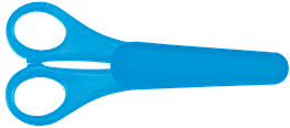 Ножиці дитячі 135мм ZB.5004-02 в чохлі з лінійкою сині (1/12/24/288)