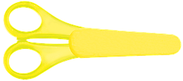 Ножиці дитячі 135мм ZB.5004-31 в чохлі з лінійкою, лайм (24)