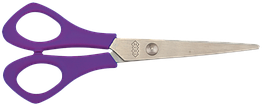 Ножиці дитячі 142мм для лівші ZB.5002-07 фіолетові (1/12/144)