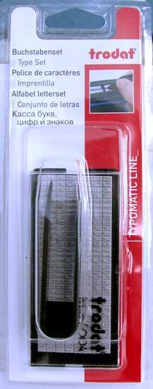 Набір знаків 4мм TRODAT 6004 Ukr Blister, фото 1