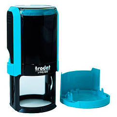 Оснастка для круглой печатки пластикова d42мм TRODAT 4642 з ковпачком бірюза