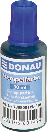 Фарба штемпельна синя 30мл DONAU 7808001-10 (12), фото 1