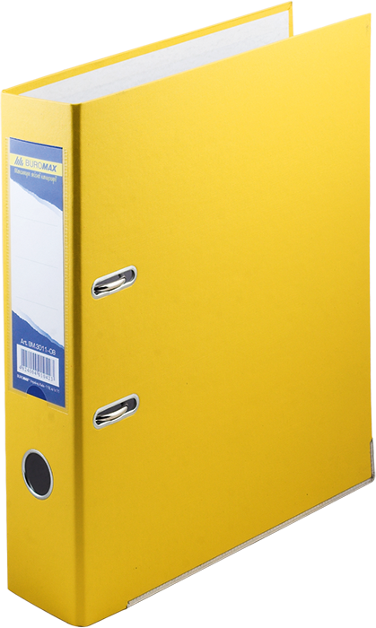 Реєстратор А4 7см BM.3011-08 LUX JOBMAX жовтий односторонній (1/24/384), фото 1