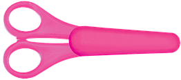 Ножиці дитячі 135мм ZB.5004-10 в чохлі з лінійкою, рожевий (1/24/288)
