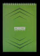 Блокнот на спір верх А5 48арк кл BM.2474-04 "Monochrome" JOBMAX зелений (10)