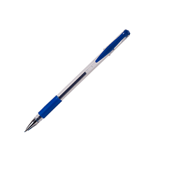 Ручка гелева BM.8349-01 JOBMAX гумовий грип 0.7мм синя (50/500)
