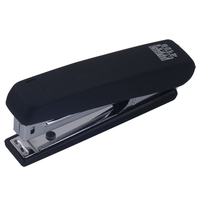 Степлер №10 BM.4128-01 RUBBER TOUCH пластиковий (12арк) чорний (12/216)