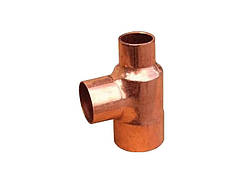 Трійник мідний перехідний метричний під паяння 15х10х15 мм M-M-M