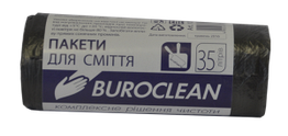 Пакети для сміття BuroClean 35л/50шт 10200015 ECO чорні (36)