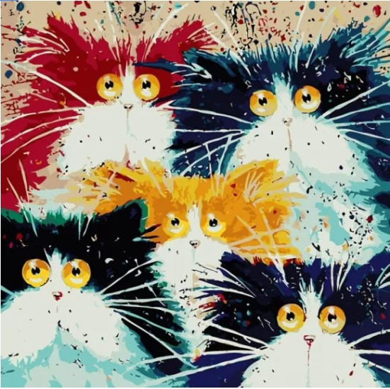 Картина по номерам Счастливое семейство