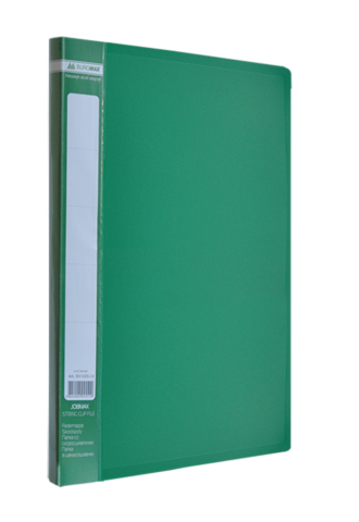 Папка пластикова з боковим притиском А4 BM.3401-04 зелена JOBMAX (1/20/120), фото 1